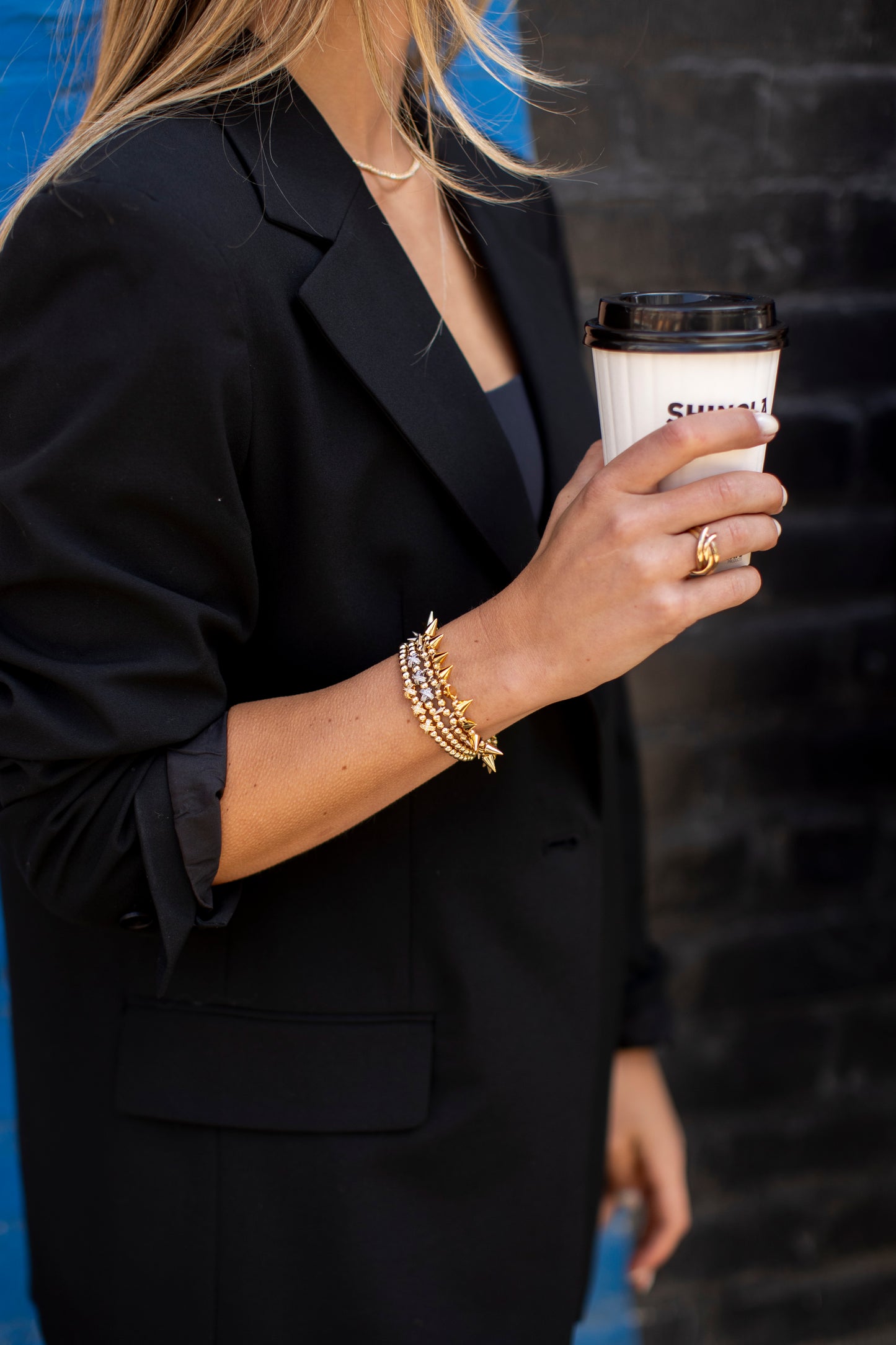 Signature Gold Spike Bracelet