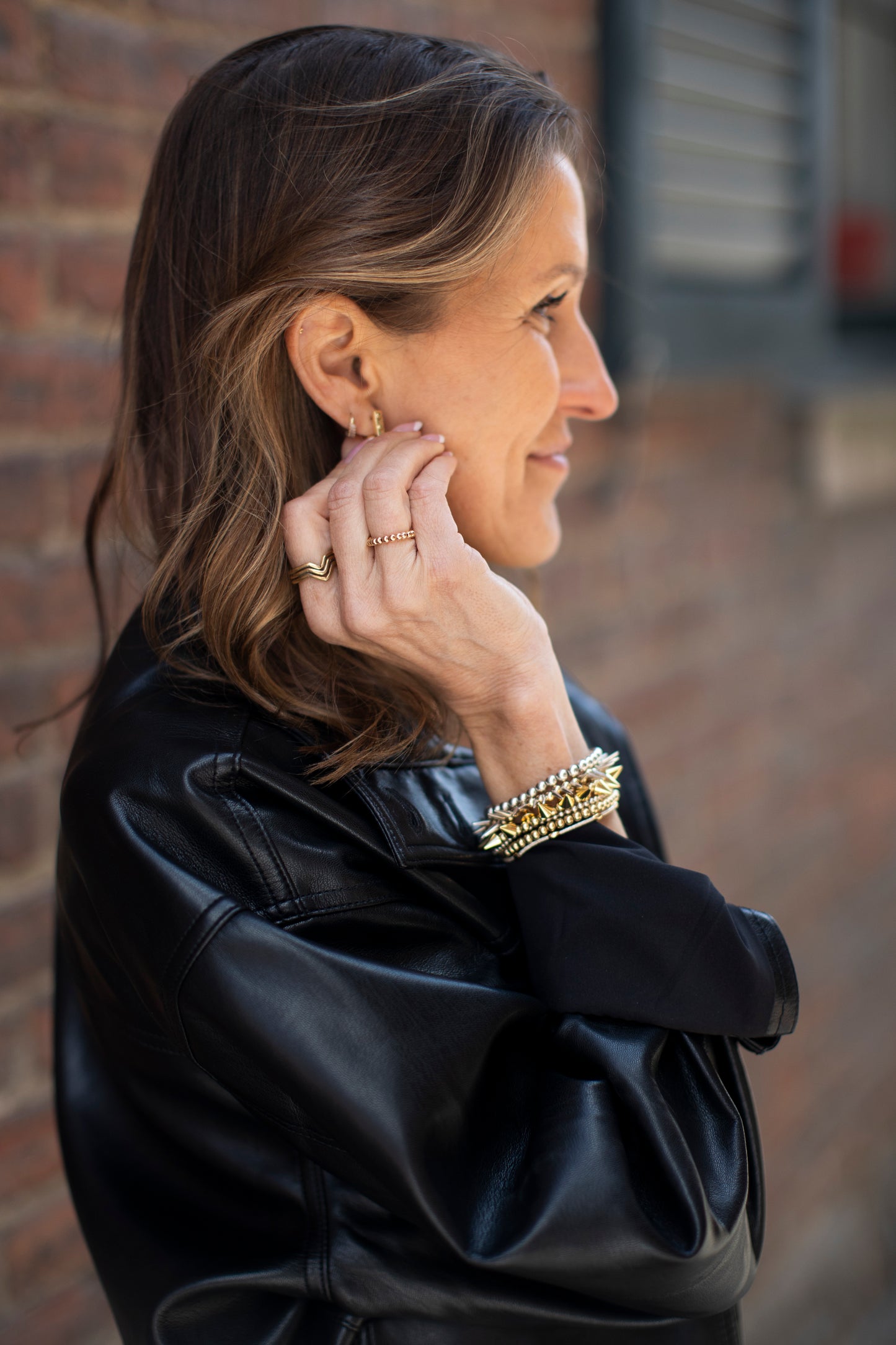 Petite Silver Spike Bracelet