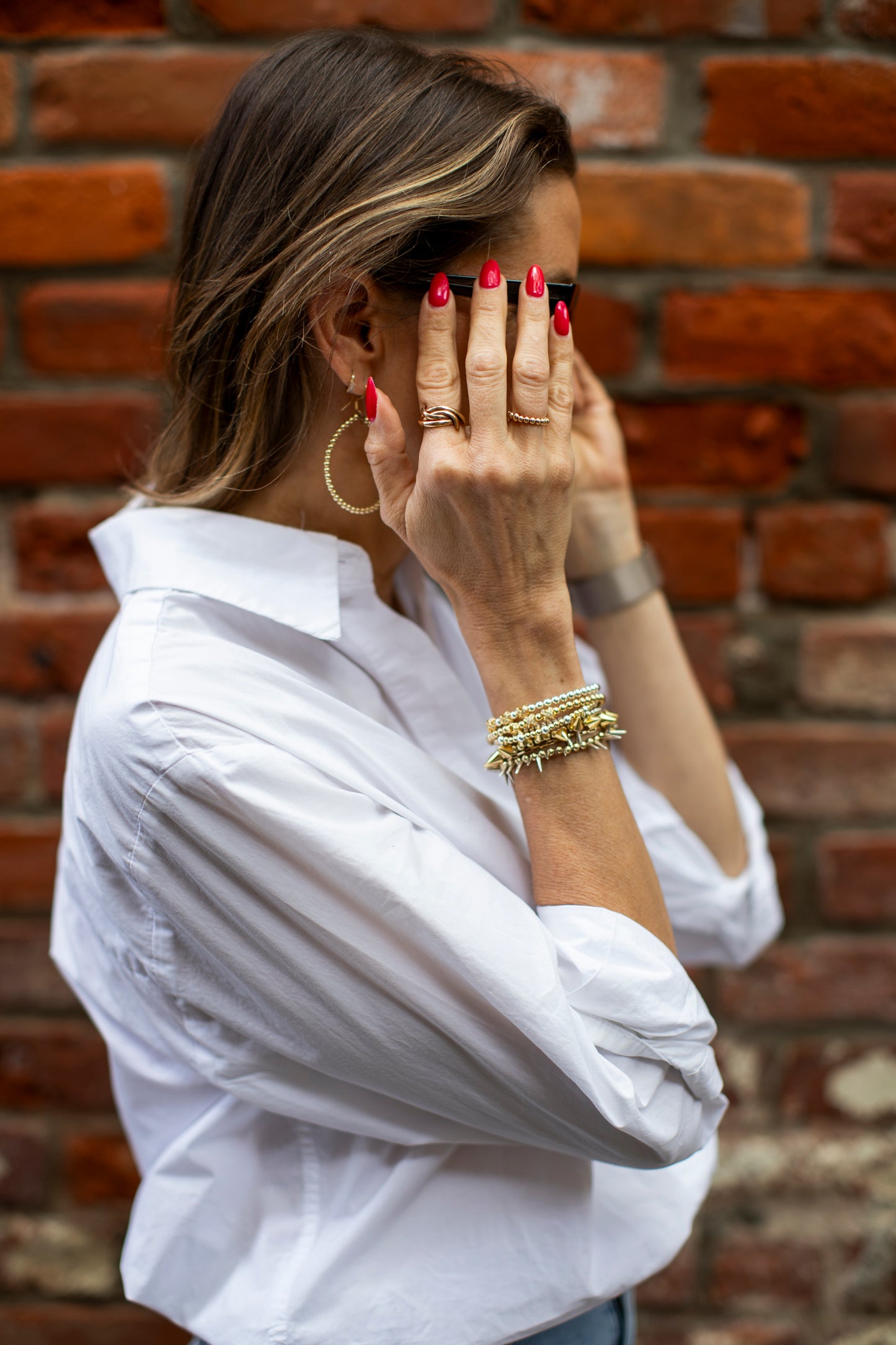 Petite Silver Spike Bracelet
