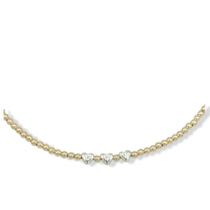 Silver heart necklace
