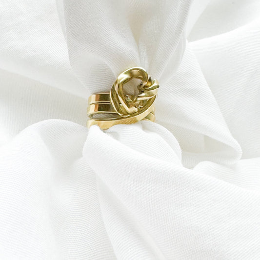 Gilded Swirls Ring