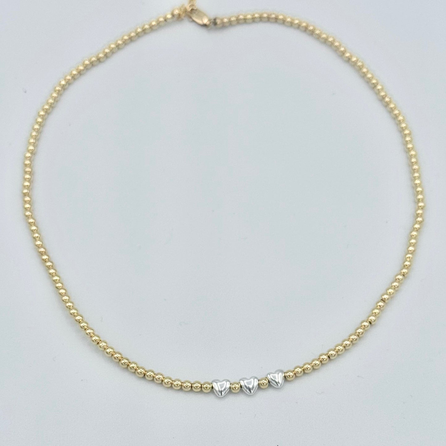 Silver heart necklace