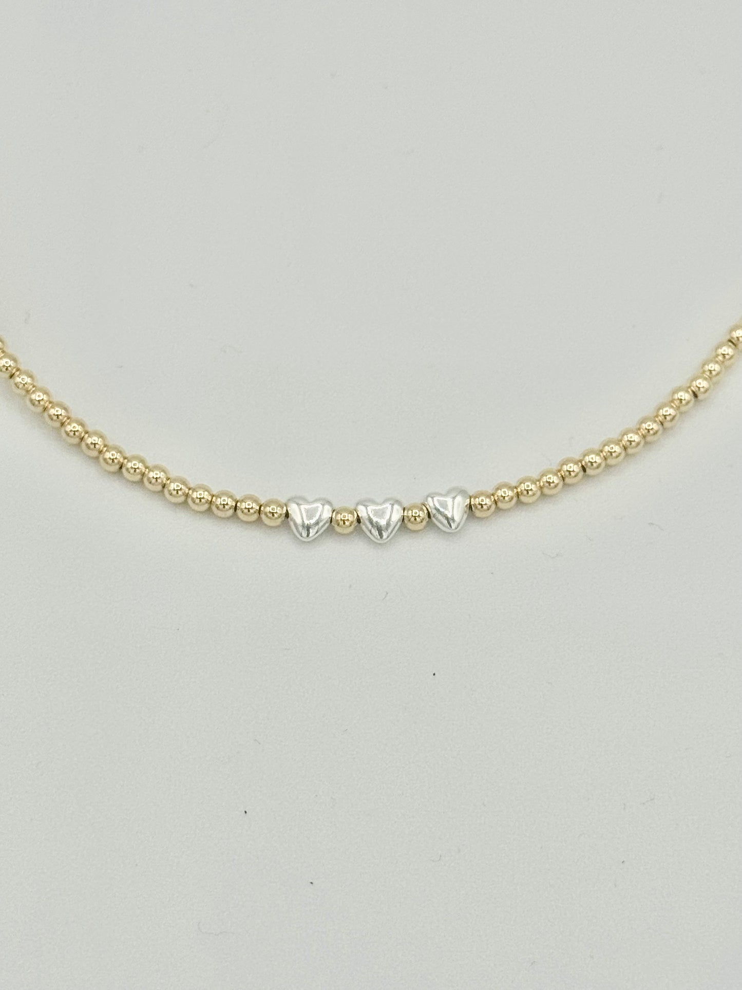Silver heart necklace