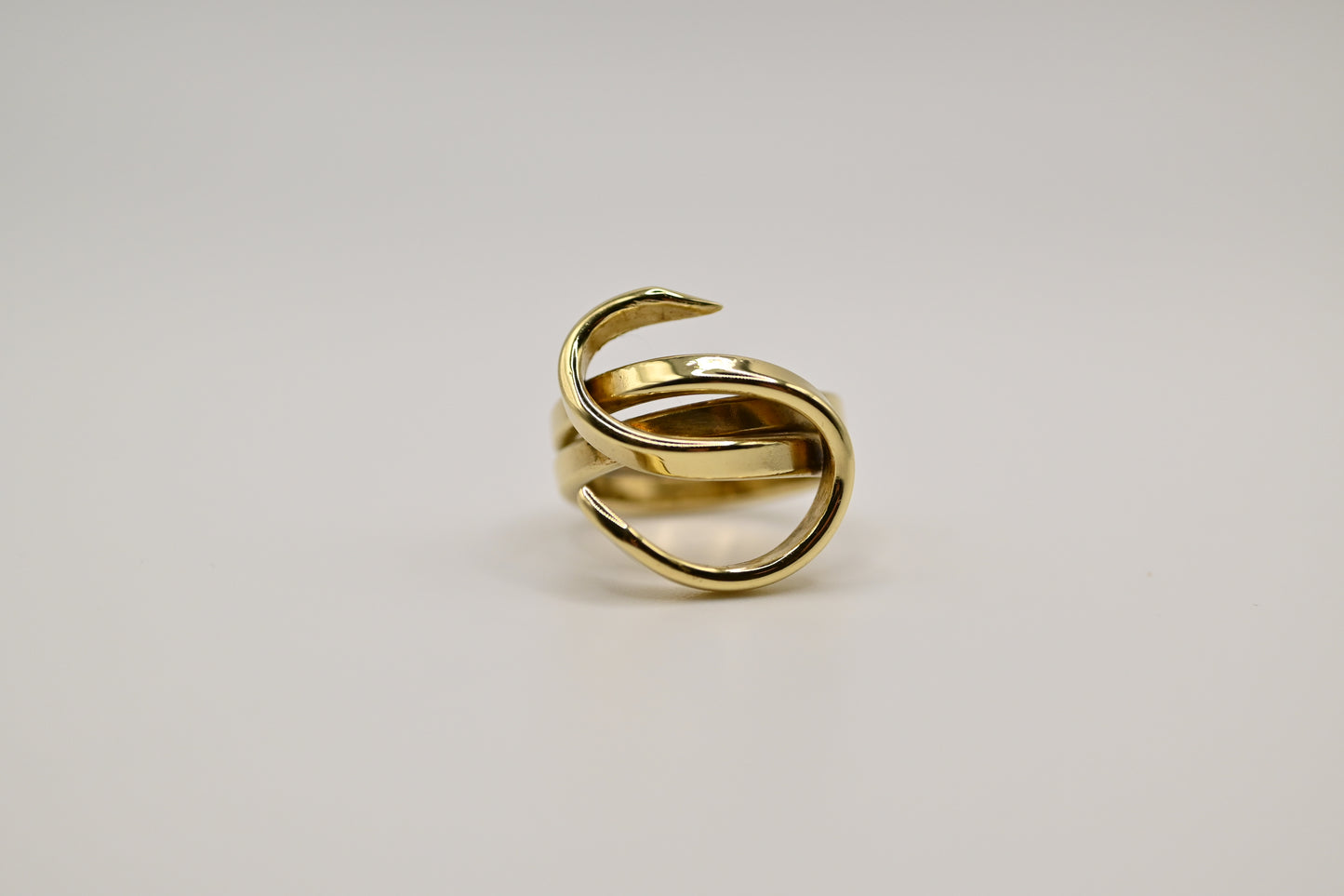 Golden Swirl Ring