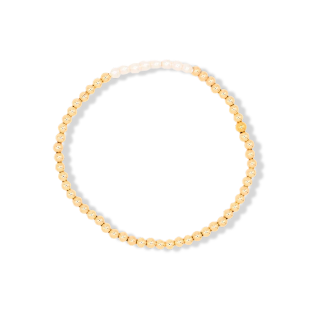 Gold Pearl Bracelet
