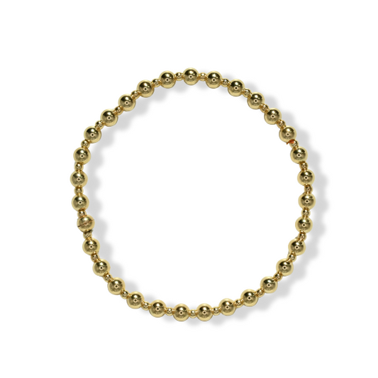 Gold Mixed Bead Bracelet