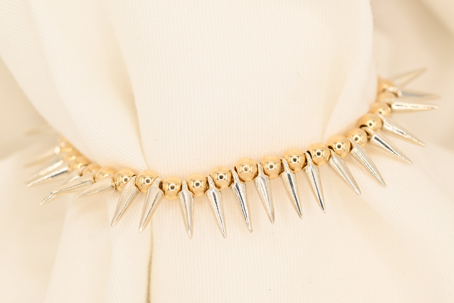 Petite Silver Spike Bracelet