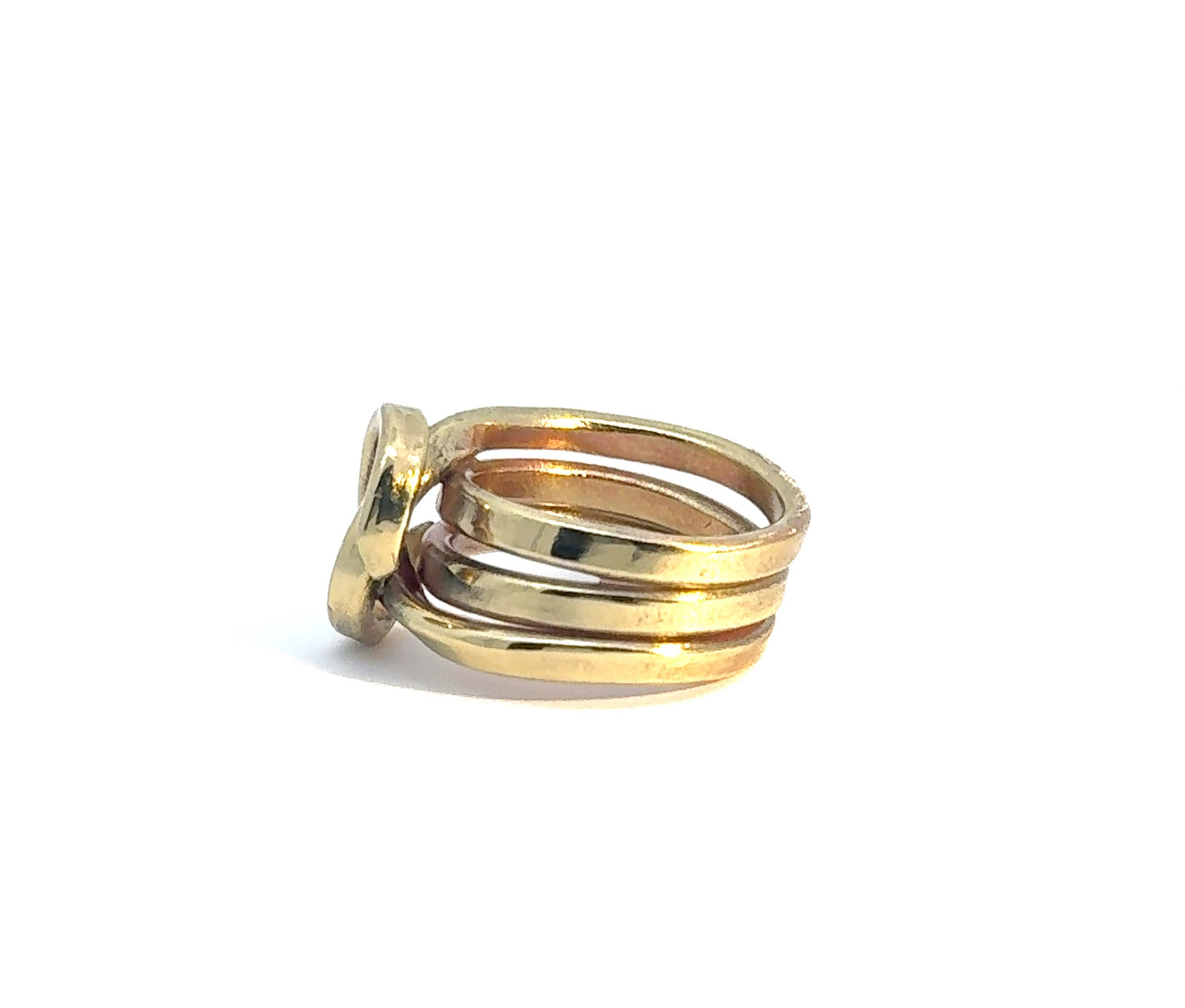 Golden Swirl Ring