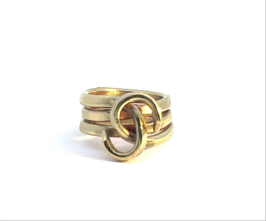 Golden Swirl Ring