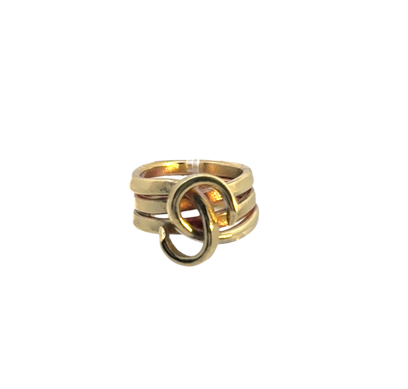 Golden Swirl Ring