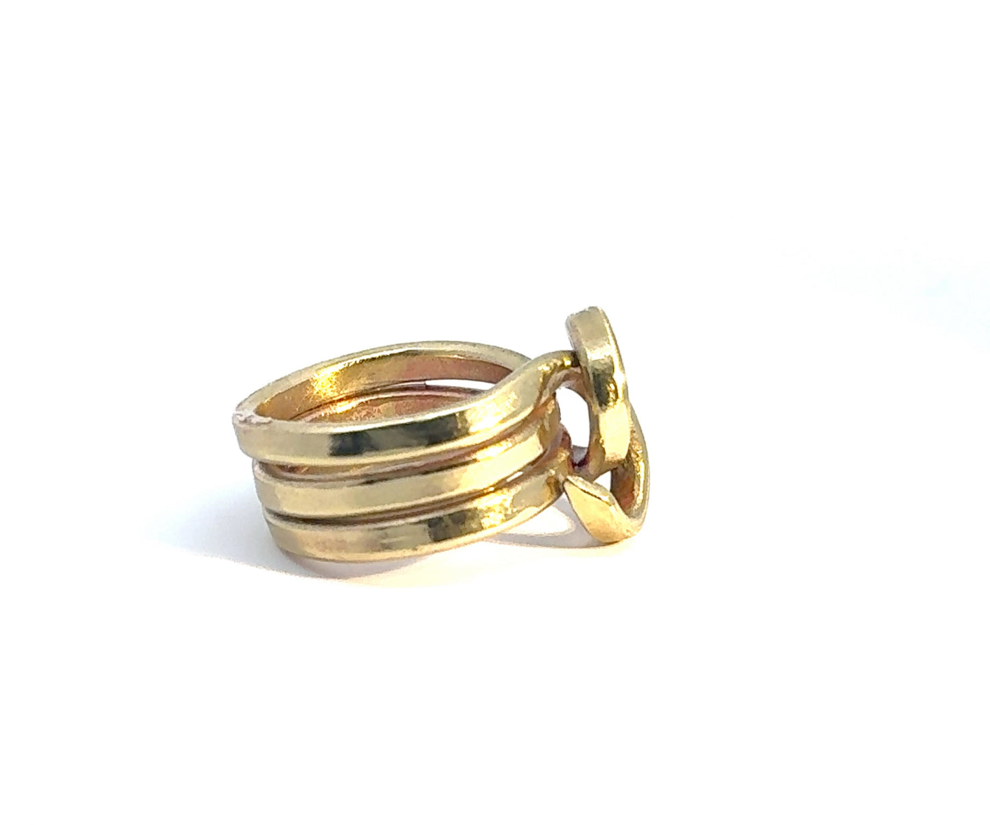 Golden Swirl Ring