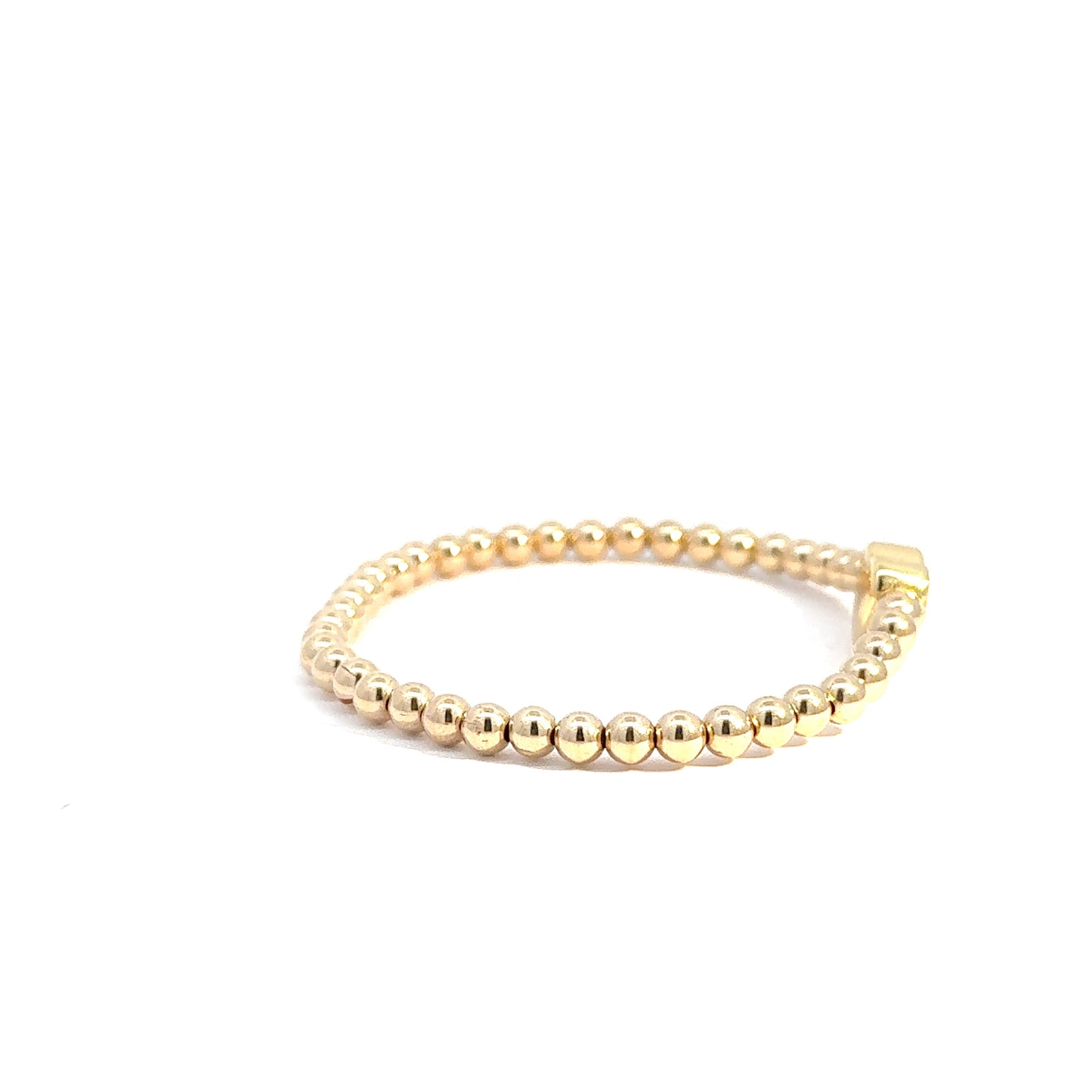 Large Gold Heart Bracelet