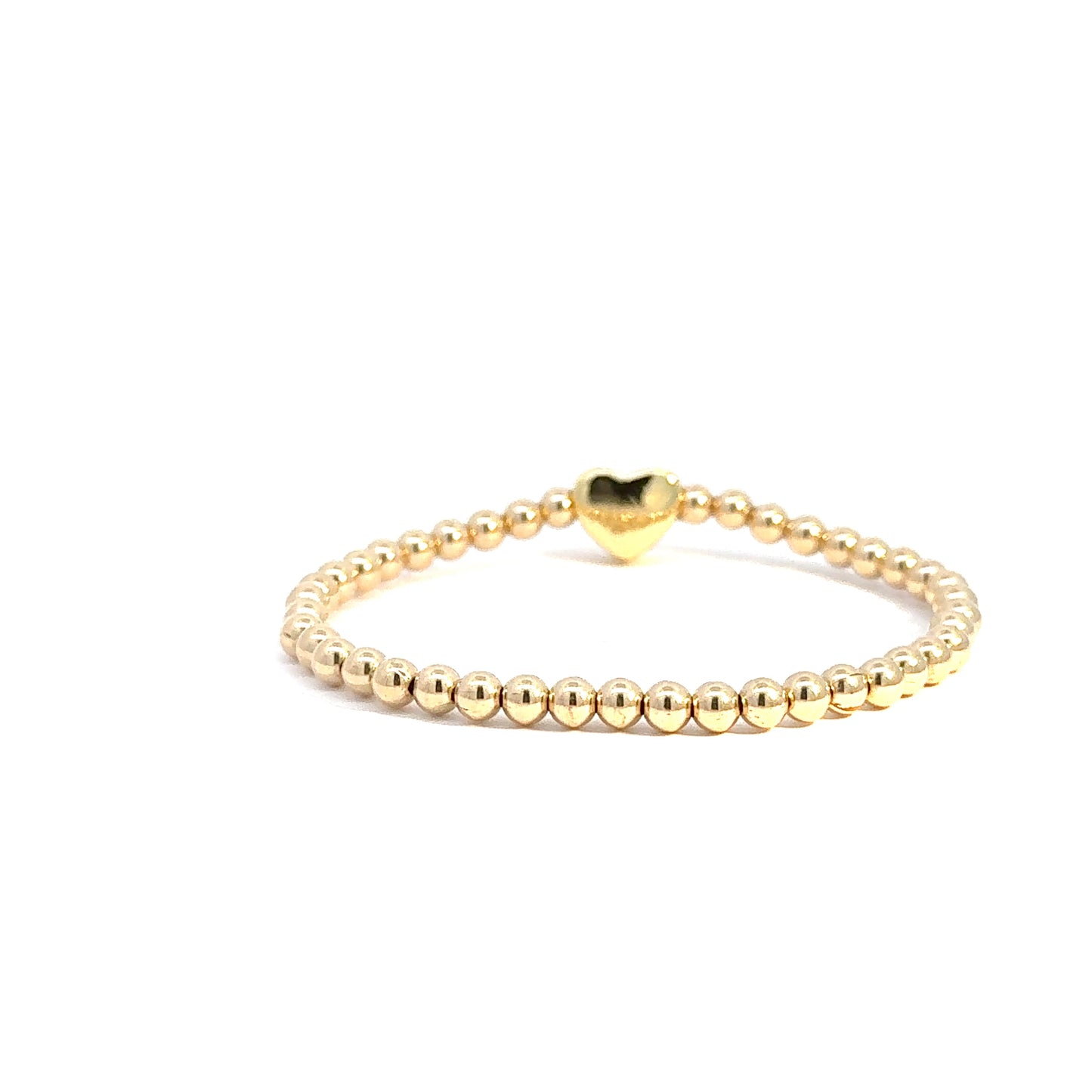 Large Gold Heart Bracelet
