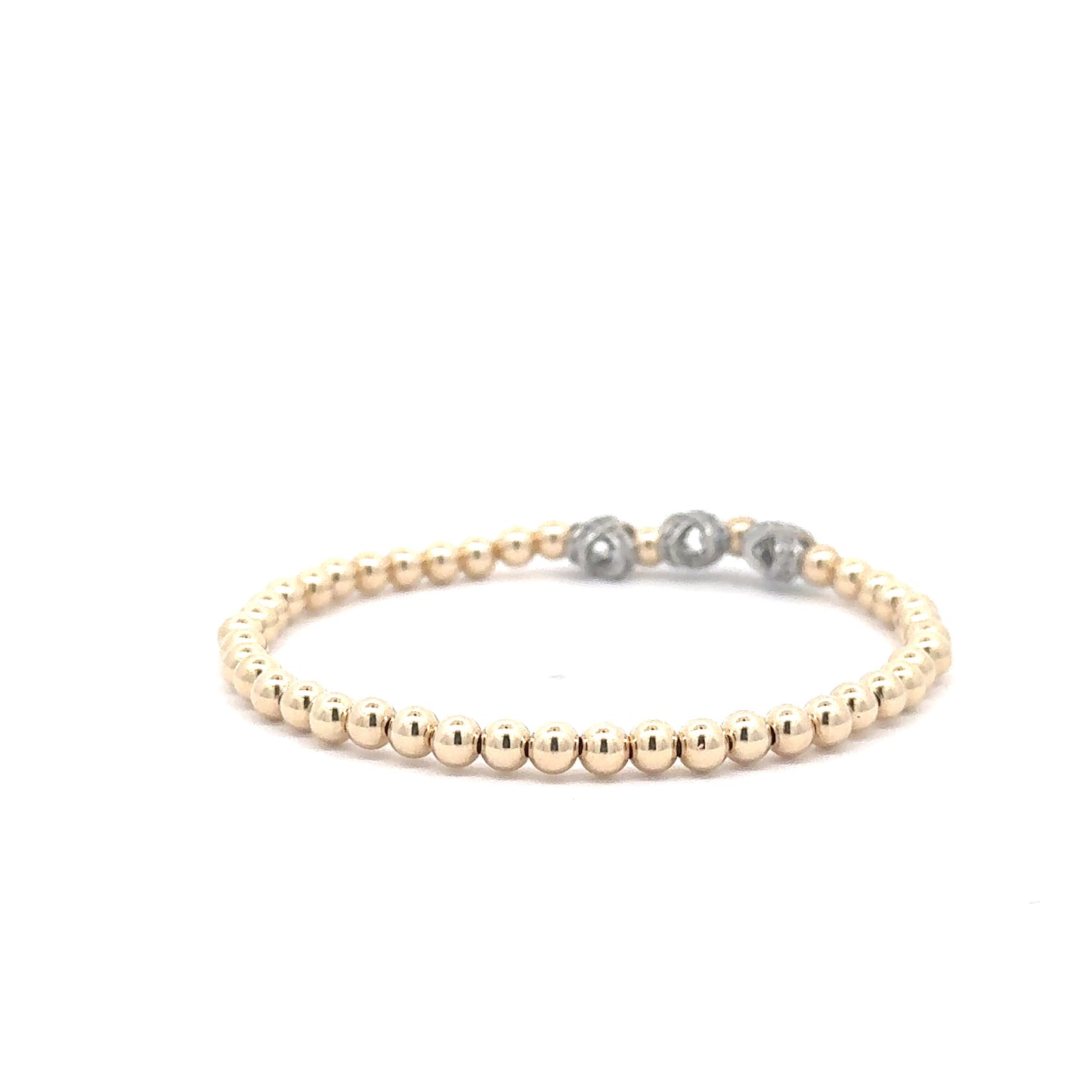 Gold with Silver XXX Bracelet