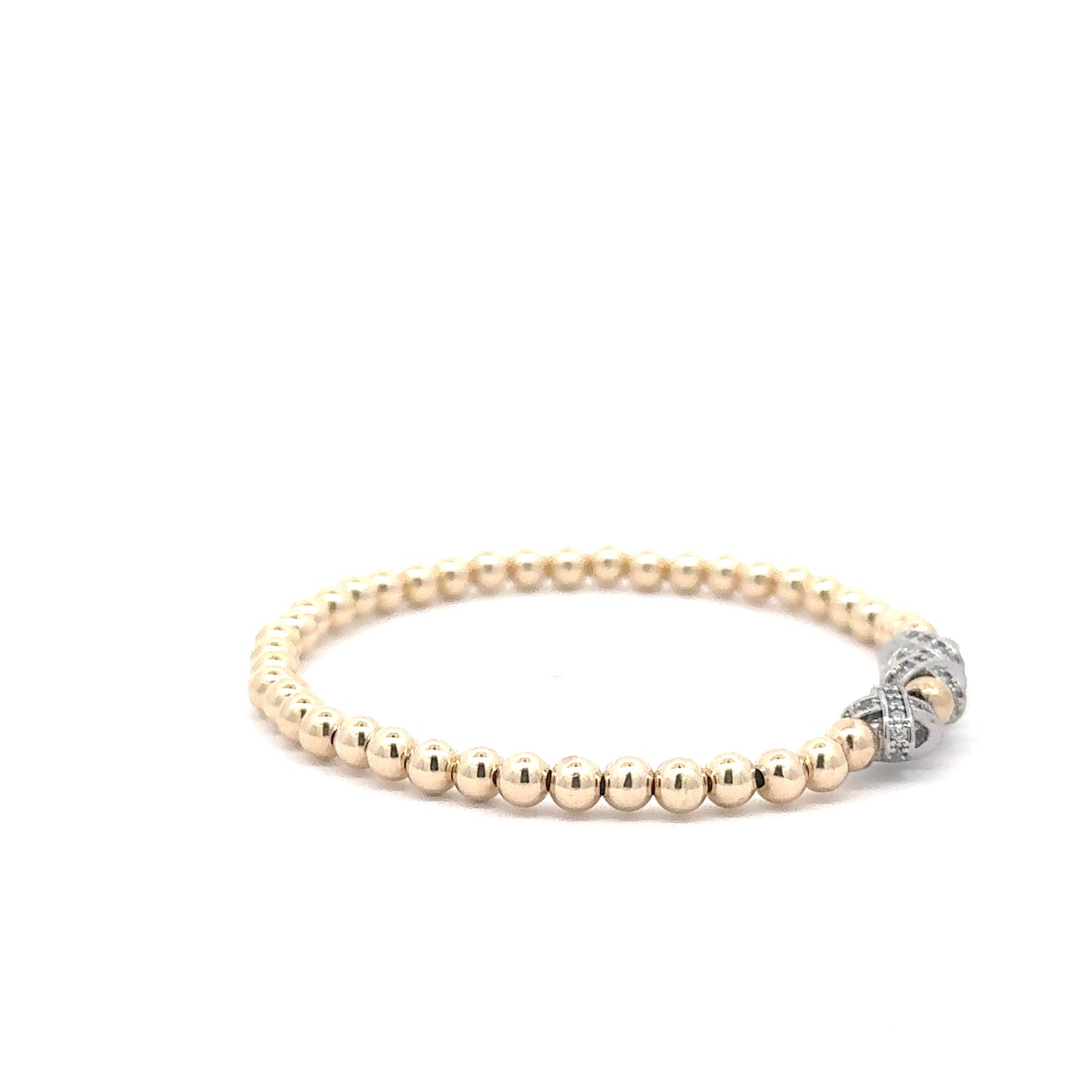 Gold with Silver XXX Bracelet