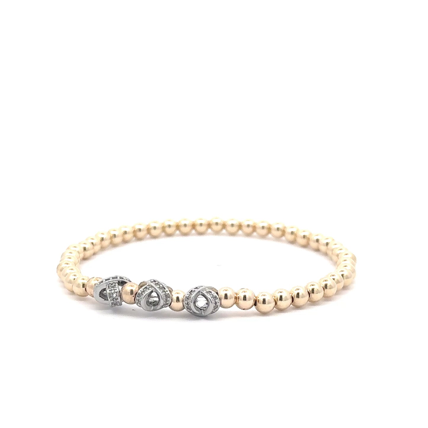 Gold with Silver XXX Bracelet